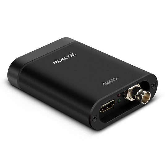 MOKOSE USB3.0 HDMI/SDI Video Capture Card for Windows, Linux, macOS HD Loop Thru Game Dongle Grabber Device 1080P 60fps UVC Free Driver Box USH3001